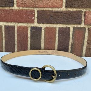 Michelle McGamm by Landes Circle Leather Belt Size L